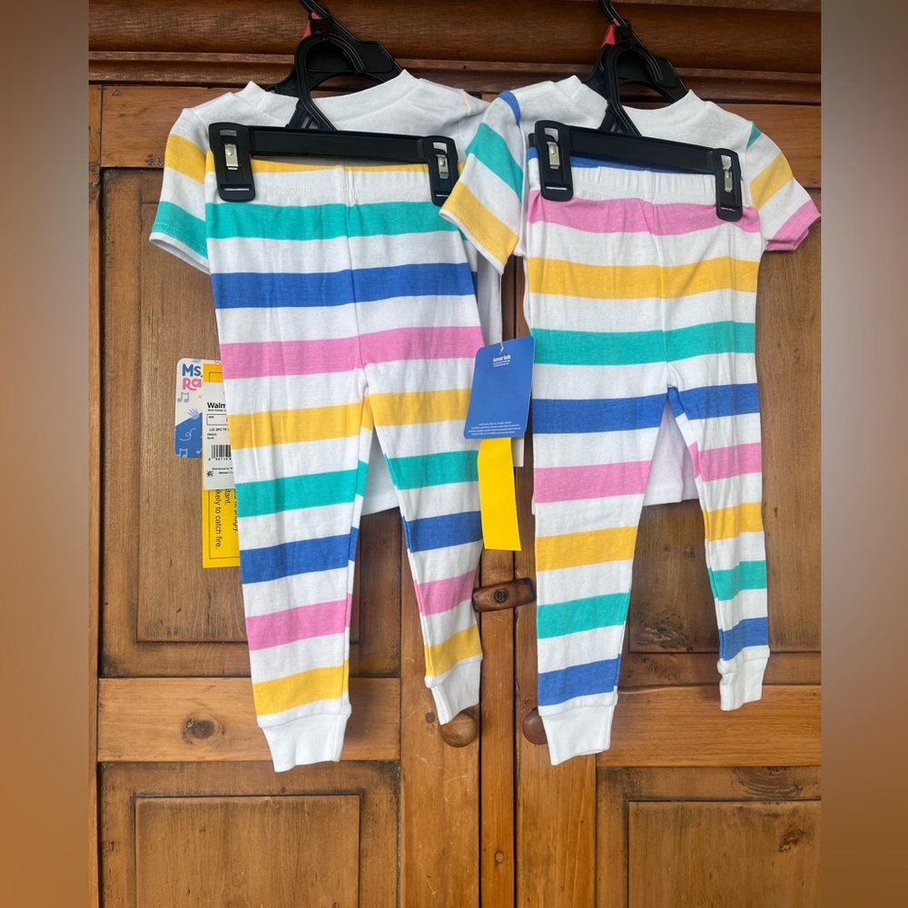 NWT - 2 Twin Girl’s 2T Ms. Rachel Pajamas - Picture 2 of 2